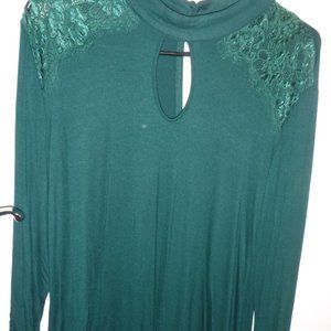 Unique Spectrum-  Women's Forest Green Blouse